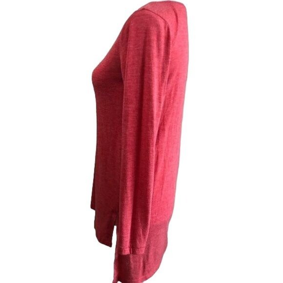 BP tuck front coral color long sleeved tee size small - Picture 4 of 5
